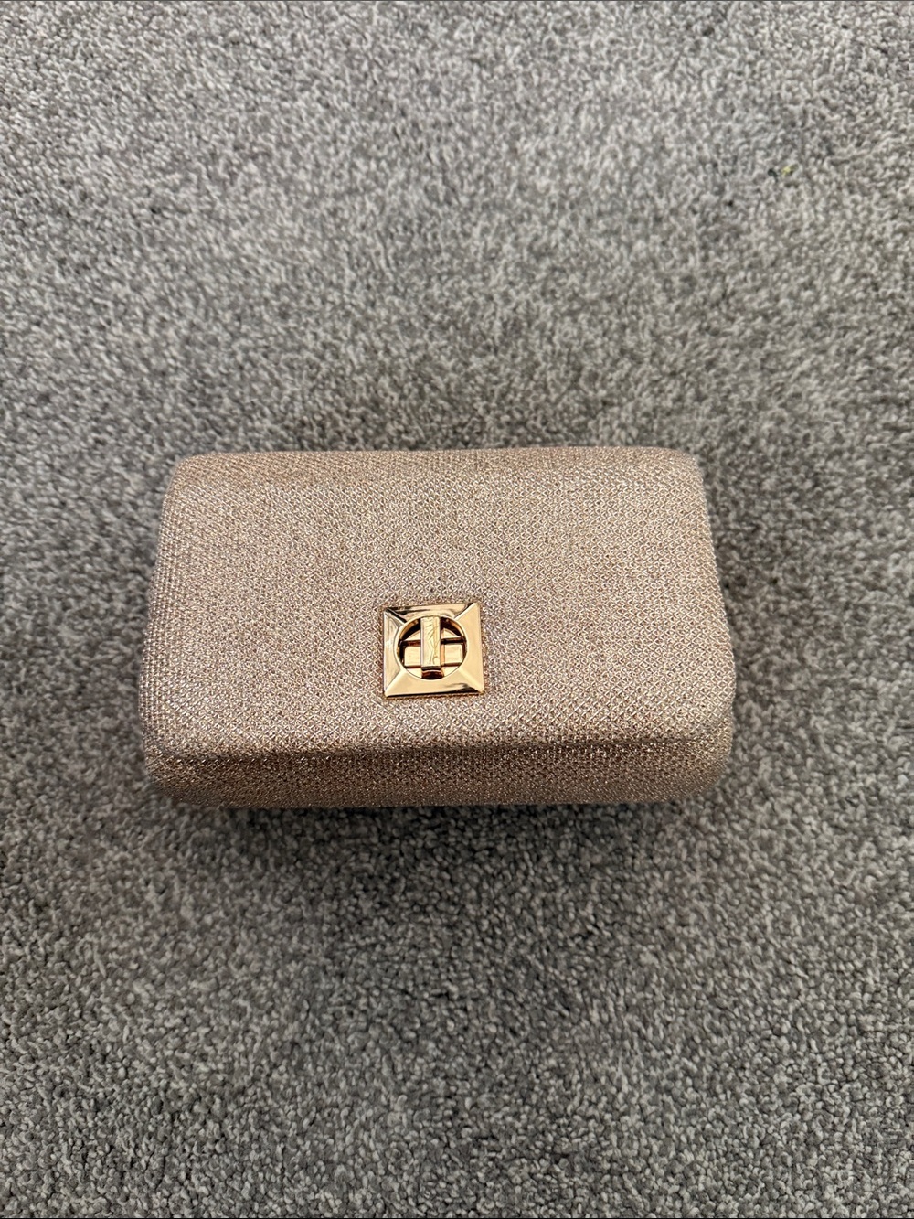 Shimmery Gold Evening Clutch - Elegant Women’s Bag